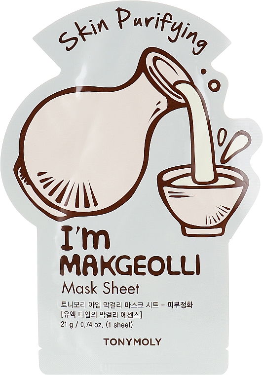 Листовая маска для лица - Tony Moly I'm Real Makgeolli Mask Sheet