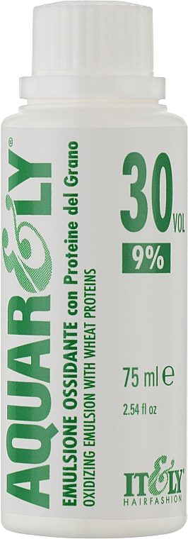 Окислювальна емульсія 9% - Itely Hairfashion Aquarely Oxidizing Emulsion — фото N1