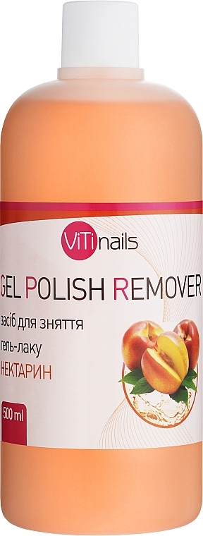 Жидкость для снятия гель-лака с экстрактом нектарина - ViTinails Gel Polish Remover — фото N2