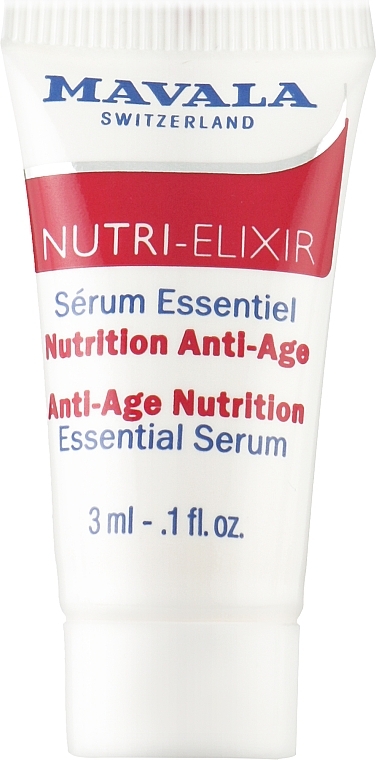 Антивікова сироватка-бустер для обличчя та зони навколо очей - Mavala SkinSolution Nutri-Elixir Anti-Age Nutrition Essential Serum (пробник) — фото N1