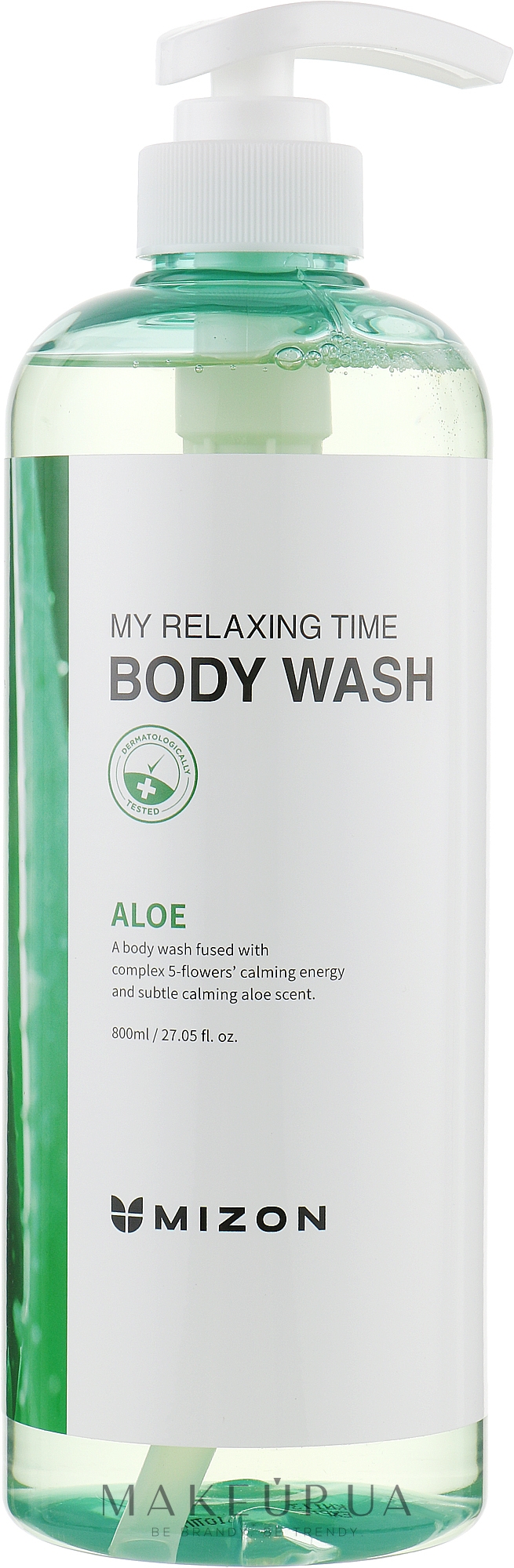 Гель для душа с алоэ - Mizon My Relaxing Time Body Wash  — фото 800ml
