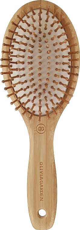 Щітка масажна бамбукова - Olivia Garden Healthy Hair Large Oval HH3 — фото N1