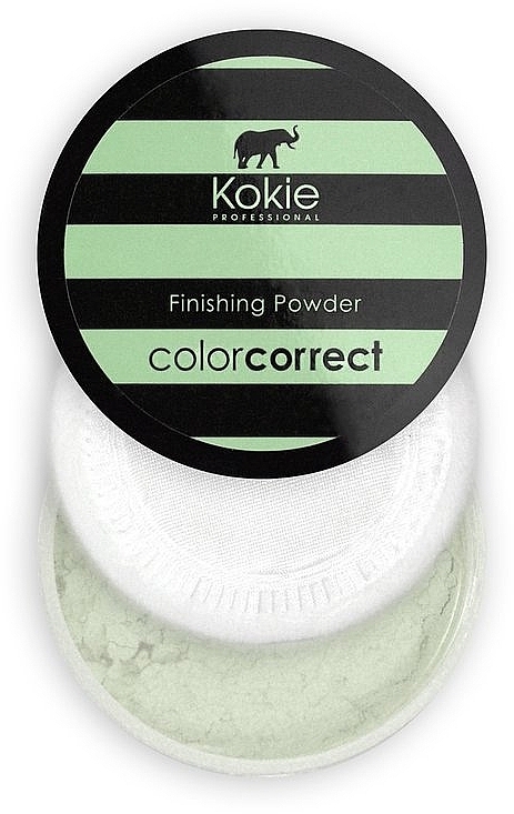 Фінішна пудра для корекції почервонінь - Kokie Professional Green Color Correct Finishing Powder — фото N1