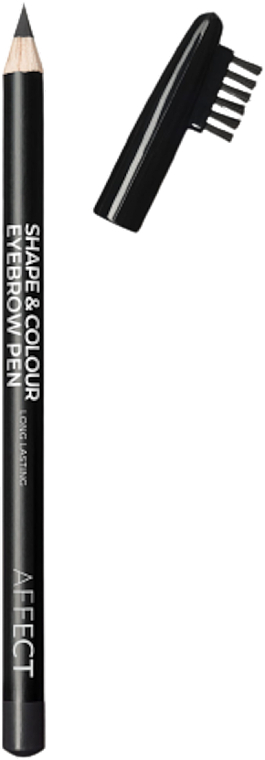 Олівець для брів зі щіточкою - Affect Cosmetics Shape & Colour Eyebrow Pen Long Lasting — фото N1