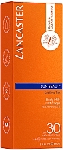 Водостійке сонцезахисне молочко для тіла - Lancaster Sun Beauty Sublime Tan Body Milk SPF30 — фото N3