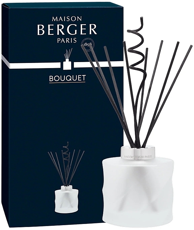Аромадифузор без наповнювача, 222 мл, білий - Maison Berger Spiral Bouquet Reed Diffuser Without Scent — фото N1
