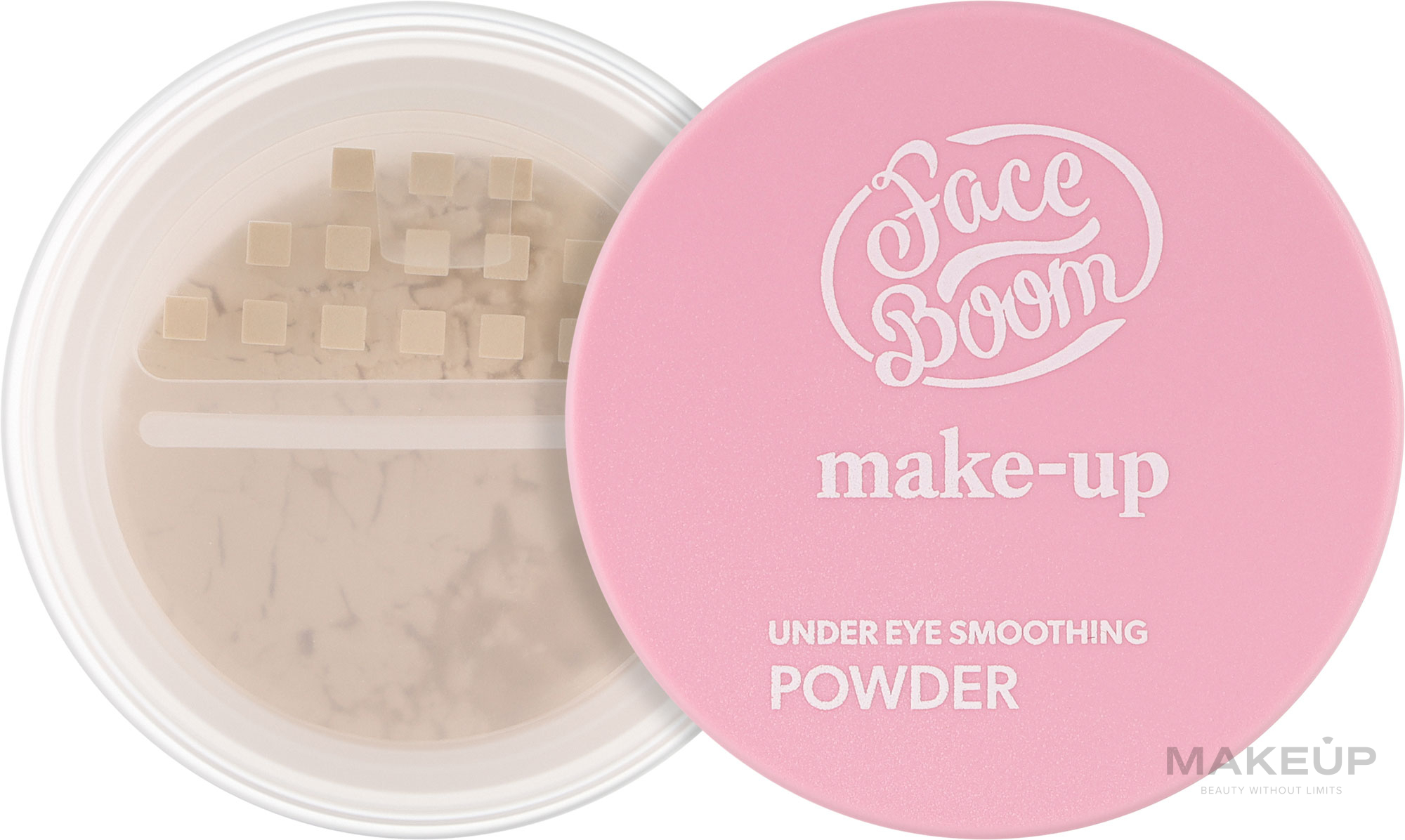 Разглаживающая и осветляющая пудра под глаза - Bielenda Face Boom Make-Up Under Eye Smoothing Powder — фото 4.5g