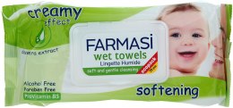 Парфумерія, косметика Дитячі вологі серветки з кремом - Farmasi Baby WetTowel Creamy Effect