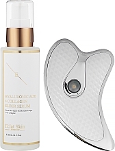 Набор - Eclat Skin London Home Spa Hyaluronic Kit (gua sha/1pc + f/ser/60ml) — фото N5