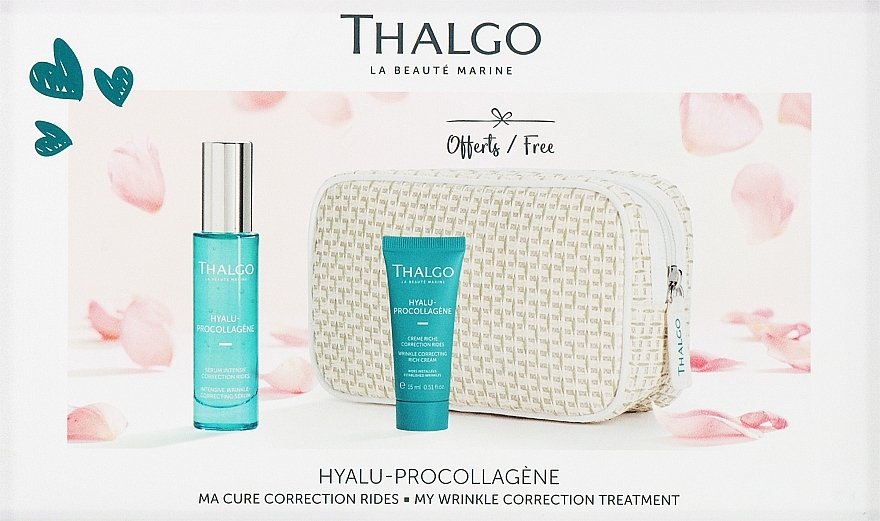 Набор - Thalgo Hyalu-Procollagene Set (f/ser/30ml + f/cr/15ml + pouch) — фото N1