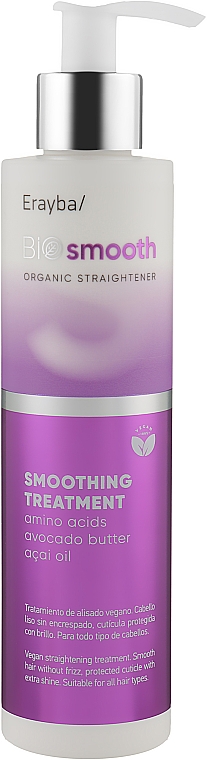 Флюид для выпрямления волос - Erayba Bio Smooth Organic Straightener Smoothing Treatment