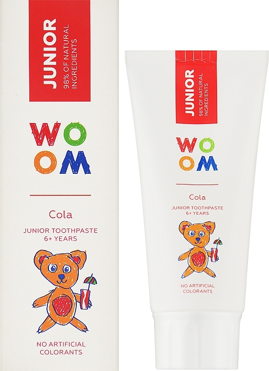 Детская зубная паста - Woom Junior Cola Toothpaste — фото N2