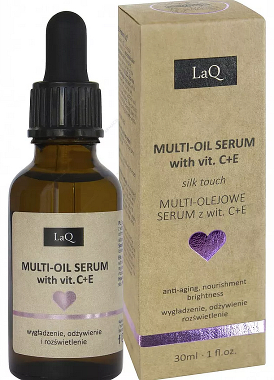Сироватка для обличчя - LaQ Multi Oil Serum Vitamin C+E — фото N1