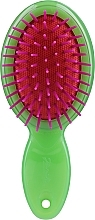 Духи, Парфюмерия, косметика Расческа для волос 13.6x5.8 см, зеленая с фиолетовым - Janeke Handbag Air-Cushioned Brush