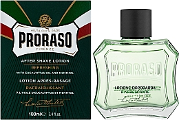 Лосьйон після гоління, з ментолом і евкаліптом - Proraso Green After Shave Lotion — фото N2