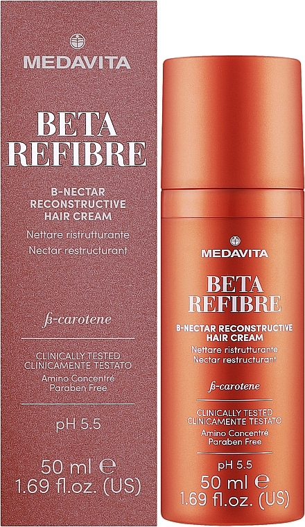 Відновлювальний крем для пошкодженого волосся - Medavita Beta Refibre B-Nectar Reconstructive Hair Cream — фото N2