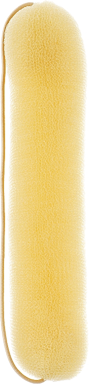 Валик для прически, с резинкой, 230 мм, светлый - Lussoni Hair Bun Roll Yellow — фото N1