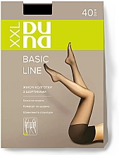 Духи, Парфюмерия, косметика Колготки женские "Basic Line XXL", 40 Den, черные - Duna