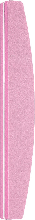 Пилка-баф для ногтей двухторонняя, полукруг 100\180, розовая - Tools For Beauty — фото N1