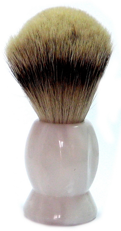 Помазок для бритья с ворсом барсука, пластик, перламутр - Golddachs Silver Tip Badger Plastic Mother Of Pearl — фото N1