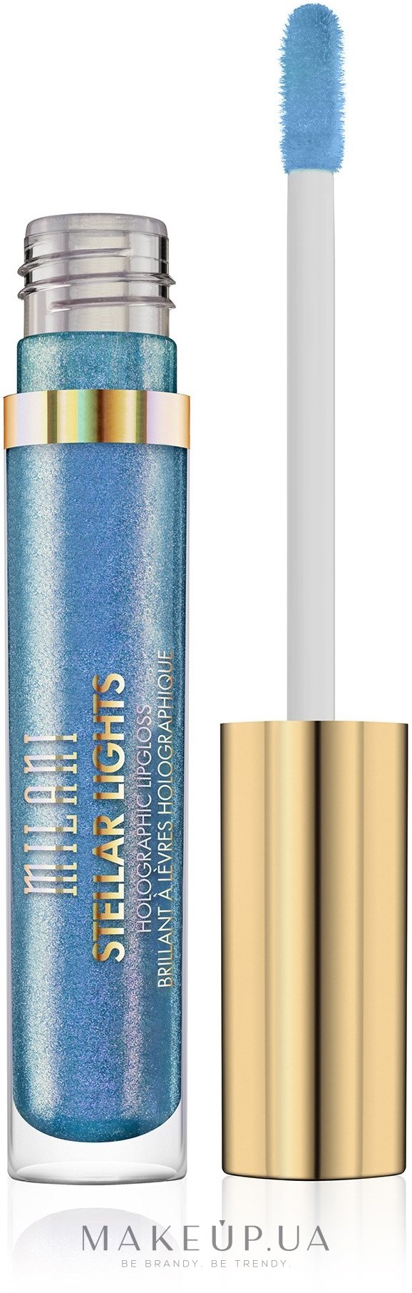 Блеск для губ с голографическим эффектом - Milani Hipnotic Lights Holographic Lip Topper — фото 02 - Iridescent Blue