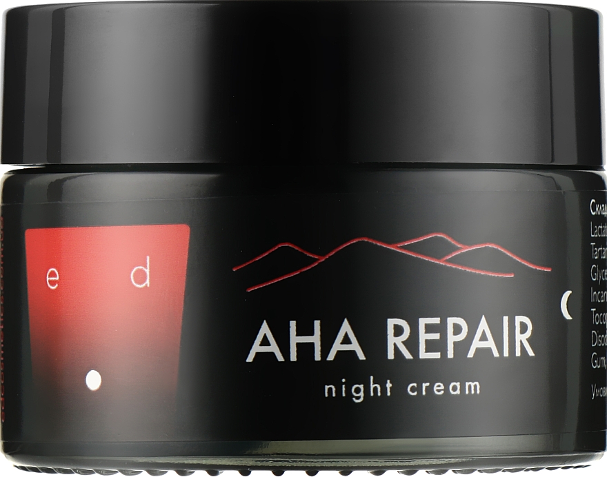 Нічний крем для обличчя з кислотами АНА - Ed Cosmetics AHA Repair Night Cream — фото N5