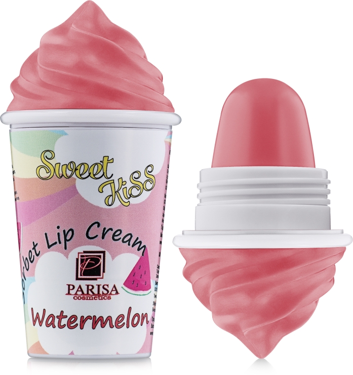 Бальзам-крем для губ "Кавун" - Parisa Cosmetics Sorbet Lip Cream LB-07