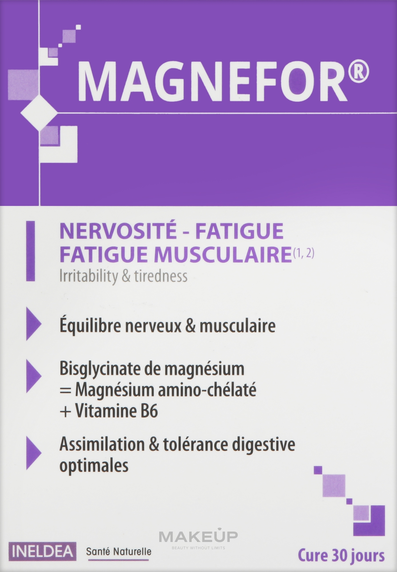 Комплекс "MAGNEFOR" проти нервозності, втоми та м'язової втоми - Ineldea Sante Naturelle — фото 90шт