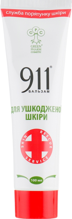 Бальзам 911 "Для пошкодженої шкіри" - Green Pharm Cosmetic — фото N2