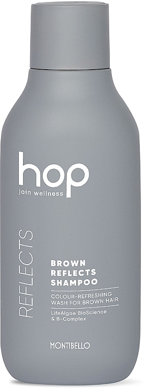 Шампунь усиливающий цвет каштановых волос - Montibello HOP Brown Reflects Shampoo — фото N1