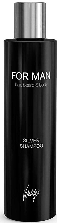 Шампунь для волосся проти жовтизни - Vitalitys For Man Anti-yellow Silver Shampoo — фото N1