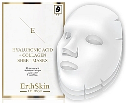 Маска для обличчя - Eclat Skin London Hyaluronic Acid & Collagen Sheet Masks — фото N1