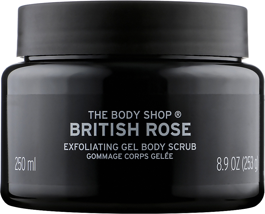 Відлущувальний гель-скраб для тіла - The Body Shop British Rose Exfoliating Gel Body Scrub — фото N1