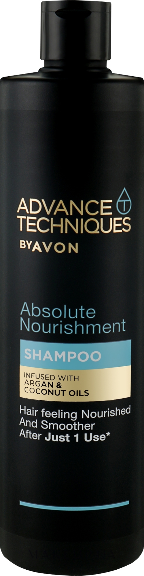 Живильний шампунь для волосся "Арганова олія і кокос" - Avon Advance Techniques Absolute Nourishment Shampoo — фото 400ml