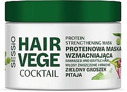 Парфумерія, косметика Зміцнювальна протеїнова маска для волосся - Sessio Hair Vege Cocktail Protein Strengthening Mask