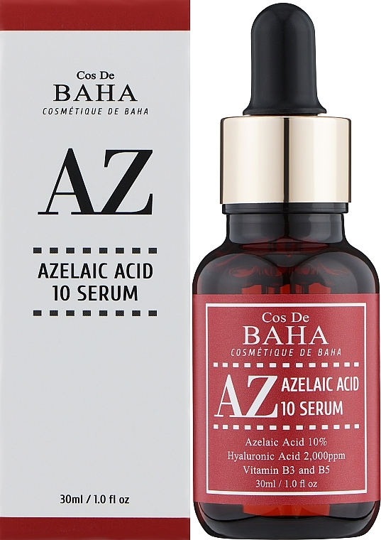 УЦЕНКА Сыворотка для лица с азелаиновой кислотой 10% - Cos De Baha Azelaic Acid 10% Serum * — фото N2