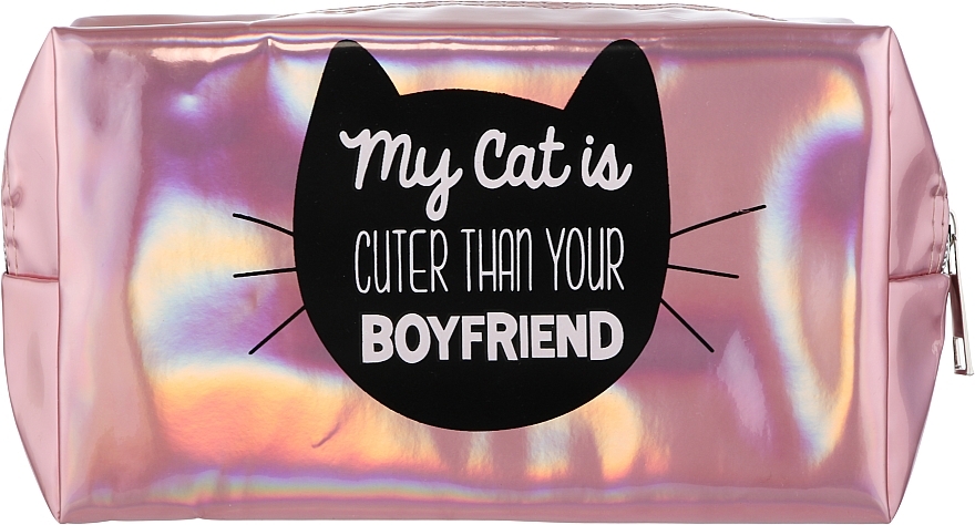 Косметичка CS1135R, рожева - Cosmo Shop My Cat Is Cuter — фото N1