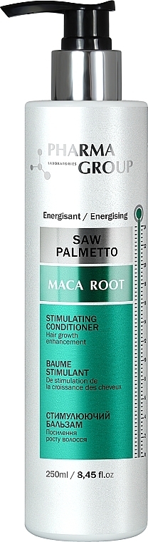 Стимулирующий бальзам для волос - Pharma Group Laboratories Saw Palmetto + Maca Root Conditioner — фото N1