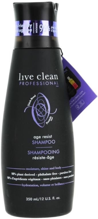 Шампунь "Антивозрастное омоложение" - Live Clean Professional Age Resist Shampoo