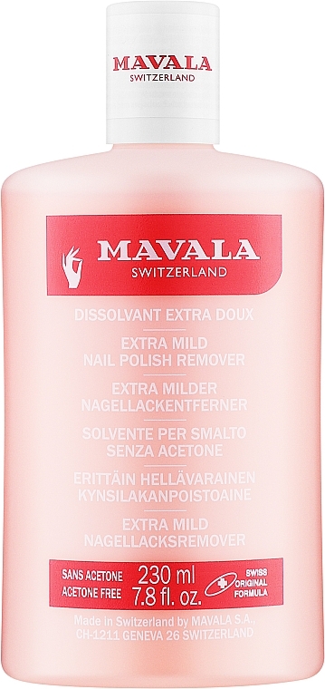 Професіональна рідина для зняття лаку без ацетону - Mavala Extra Mild Nail Polish Remover — фото N1