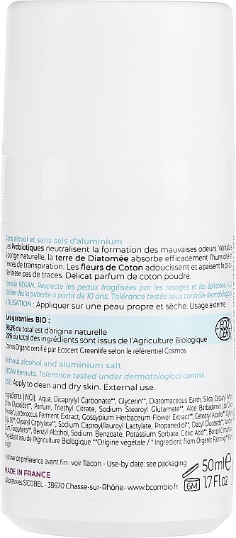 Кульковий дезодорант-антиперспірант - BomBIO 48H Skin Care Deodorant — фото N2