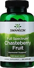 Пищевая добавка "Плоды черничного дерева", 400 мг - Swanson Chasteberry Fruit — фото N1