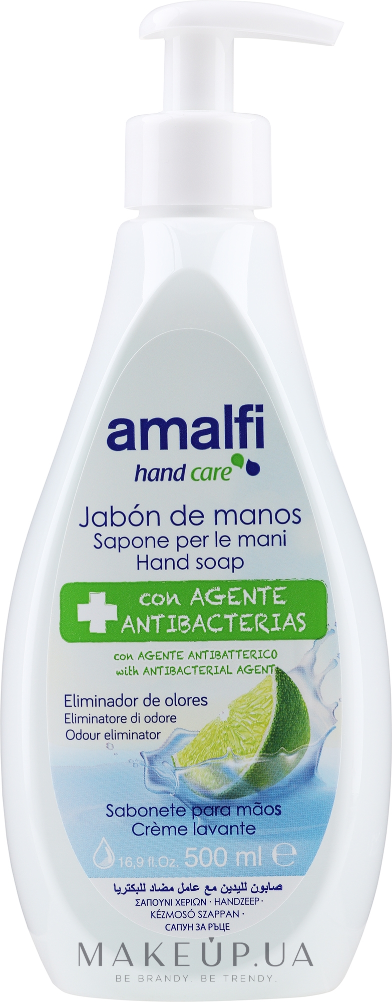 Крем-мыло для рук "Antibacterial" - Amalfi Cream Soap Hand — фото 500ml