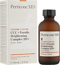Сироватка для обличчя "Феруловий комплекс" - Perricone MD Vitamin С Ester CCC + Ferulic Brightening Complex 20% — фото N4