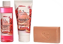 Набір - Primo Bagno Pomegranate Coconut Bath Gift Set (b/lot/100ml + sh/gel/150ml + soap/100g + sponge/1pcs) — фото N2