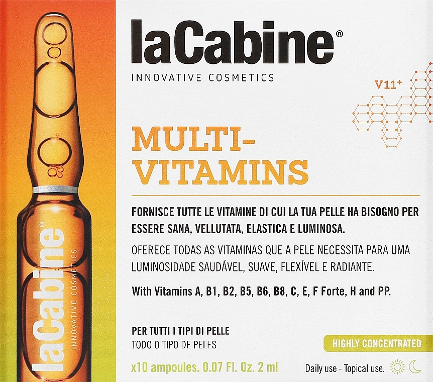 Ампулы для лица "Мультивитамины" - La Cabine Multivitaminas Ampoules — фото N3