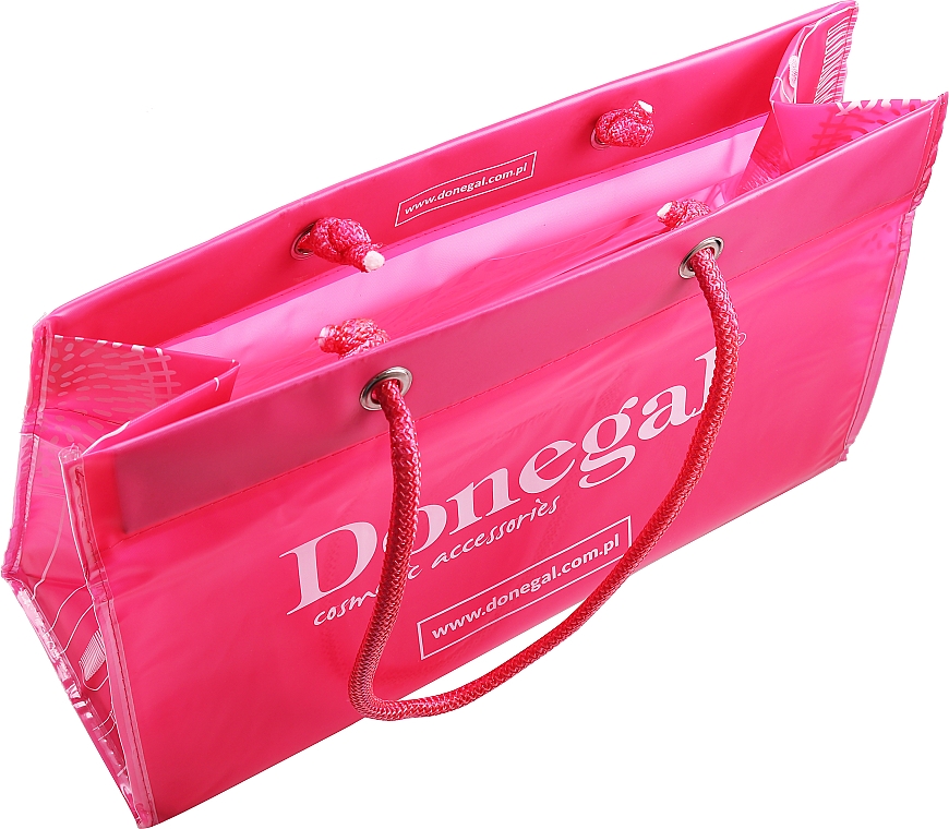 Косметичка раскладная, 7006, с ручками, розовая - Donegal Cosmetic Bag — фото N2