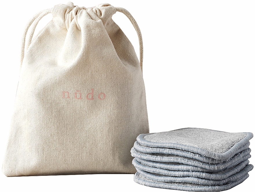 Набор - Nudo Nature Made Starter Kit (cotton buds/200pcs + h/brush/1pc + n/brush/1pc + toothbrush/1pc + sh/sponge/1pc + f/sponge/1pc + bag/1pc + pads/7pcs) — фото N5