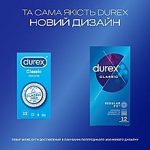 Презервативи латексні з силіконовою змазкою "Класичні", 12 шт - Durex Classic — фото N4