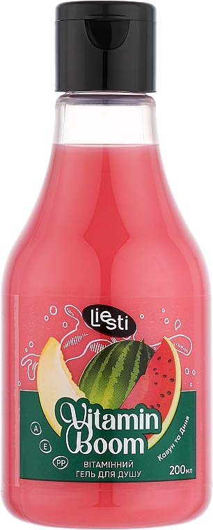 Вітамінний гель для душу "Кавун та Диня" - Liesti  Vitamin Boom Shower Gel